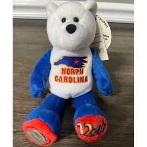 Limited Treasures 2002 Coin Bear North Carolina State 12th Plush With‎ Swing Tag